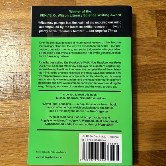 *last chance* “Subliminal. How Your Unconscious Mind Rules Your Behavior” - Picture 6 of 16